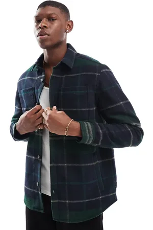 Barbour Chapter tailored check overshirt-Green