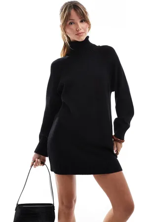 Cotton On Cotton On roll neck knitted mini dress in