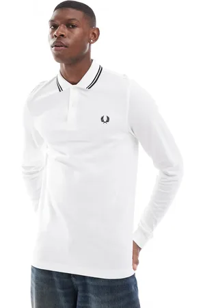Fred Perry Twin tipped long sleeve polo shirt in