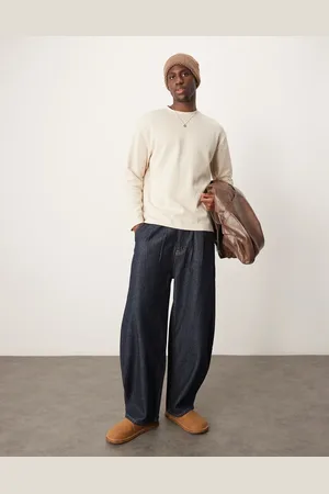 SELECTED Oscar oversized long sleeve t-shirt in cream-White