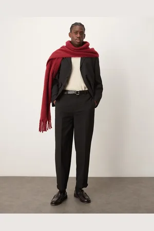ASOS Oversized tapered suit pants in texture