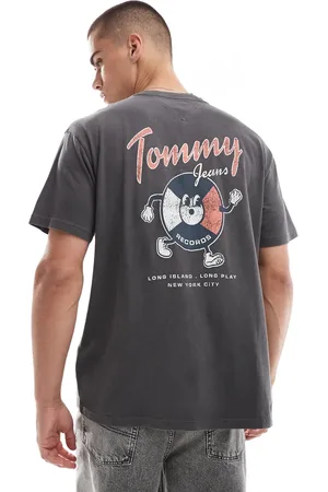 Tommy Hilfiger Fun record back print graphic t-shirt in washed