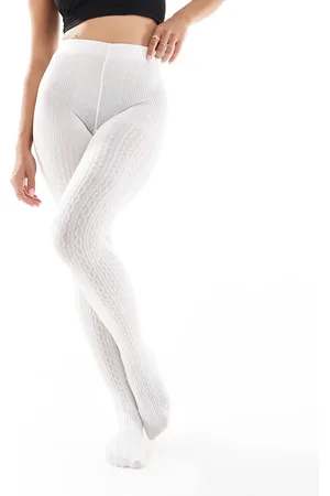 Lindex Small cable knit tights in