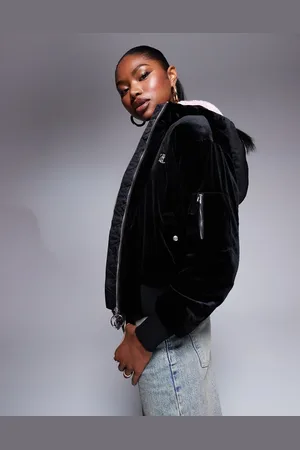 Juicy Couture Diamante bomber coat in
