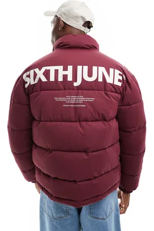 Sixth June Logo detail puffer in -Red