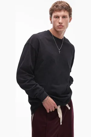 Topman Oversized fit long sleeve t-shirt in