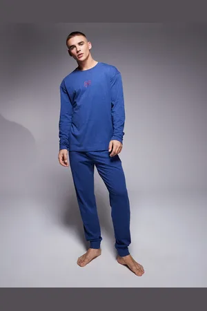 HUGO BOSS HUGO Bodywear Laze long sleeve loungewear set in dark