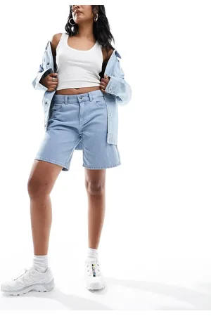 Dickies Herndon denim shorts in light blue