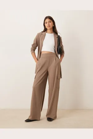 JDY Side pocket cargo pants in brown (part of a set)