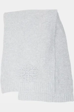 The Couture Club Emblem knitted scarf in marl