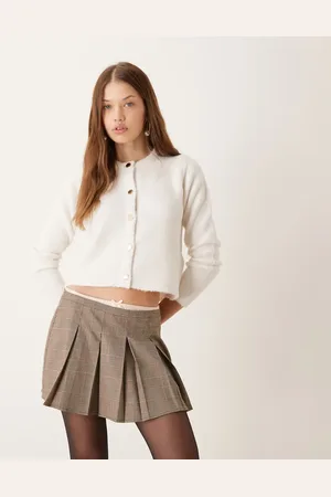 New Look Button down cardigan in -White