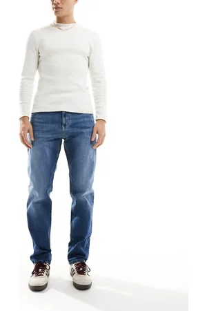 Tommy Hilfiger Ryan regular straight jeans in mid wash-Blue
