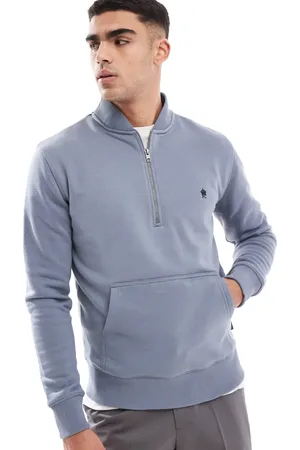 French Connection French Connection half zip logo sweatshirt in