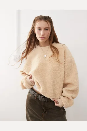 COLLUSION Relaxed sweatshirt in borg-Neutral