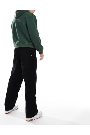 Bershka Cord wide leg pants in