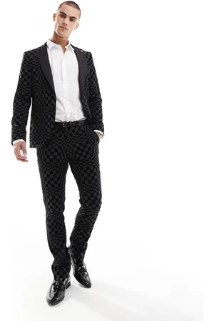 Twisted Tailor Suit pants in checkerboard print (part of a set)-Multi