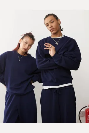 Reclaimed Unisex oversized boxy sweatshirt in -Black