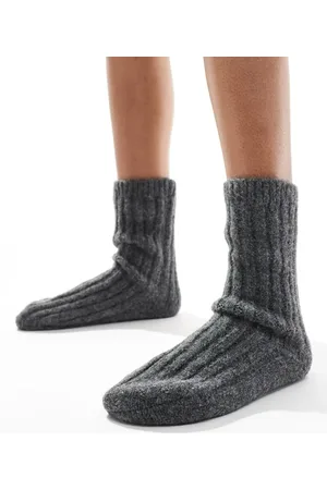 ASOS Chunky lounge socks in -Grey
