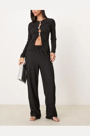 JDY Loose textured pants in