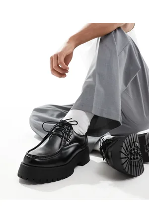 ASOS Lace up shoes in with chunky sole and apron toe