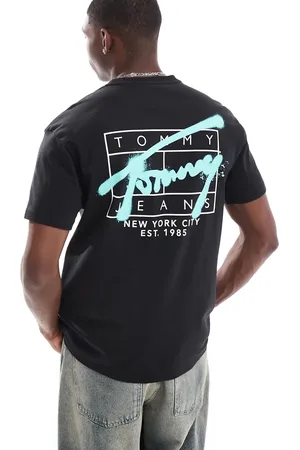 Tommy Hilfiger Graffiti back print logo t-shirt in