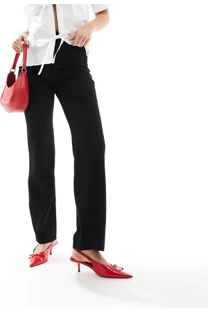ASOS Tailored high waist seam detail relaxed pants in