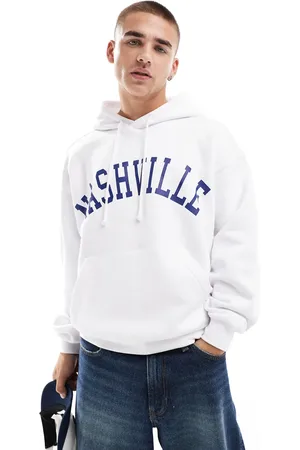 Cotton On Cotton On boxy fit hoodie with Nashville print in