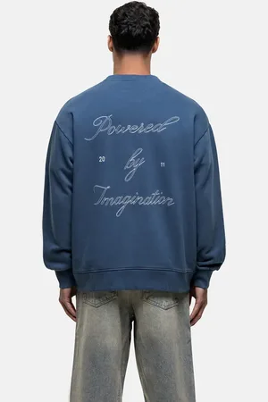 Good For Nothing Imaginary graphic branded sweatshirt in grey blue