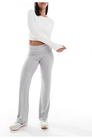 Cotton On Cotton On Sleep Recovery lounge roll waist pants in grey-Green