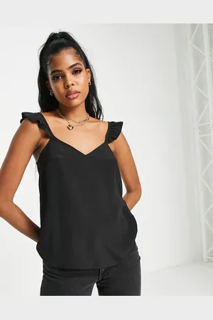 Lipsy London Frill sleeve cami top in