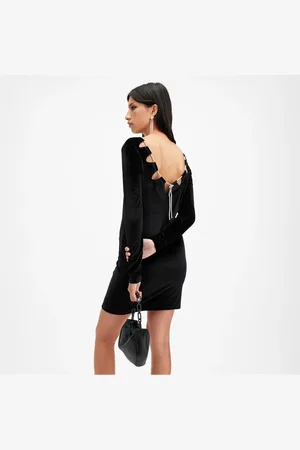 AllSaints Regina velvet mini dress