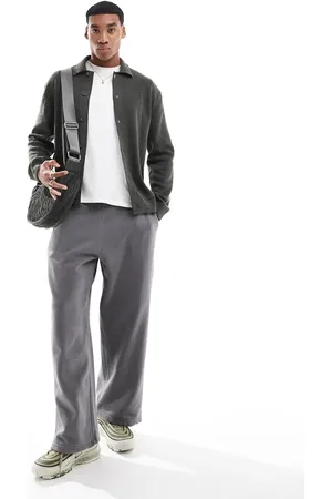River Island Collared cardigan in khaki-Green