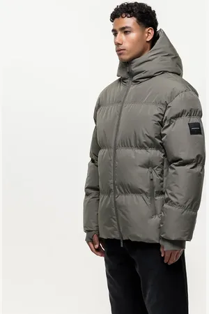 Good For Nothing High neck puffer jacket in -Green