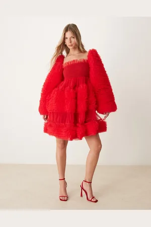 Sister Jane Dream tulle mini dress in red