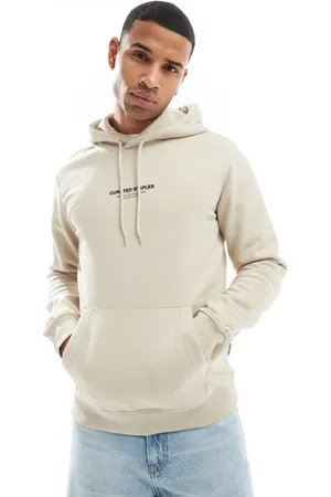 Only & Sons Curated hoodie in stone-Neutral