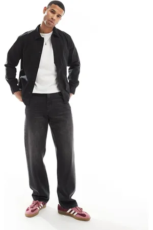Only & Sons Canvas jacket with cord collar in