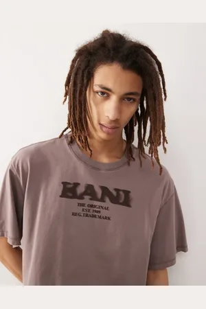 Karl Kani Retro logo t-shirt in taupe