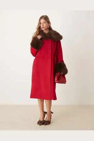 Sister Jane Dream double breasted faux fur coat in