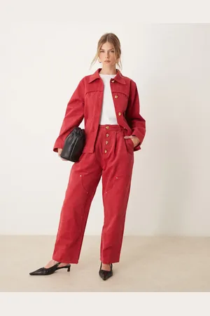 Ghospell High waisted denim jeans in (part of a set)