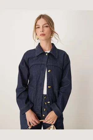 Ghospell Denim drill jacket in indigo (part of a set)