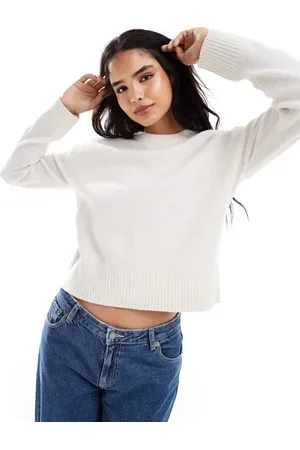 New Look Crew neck jumper in off white