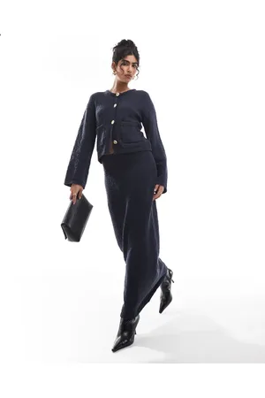 4th & Reckless Textured knit maxi skirt in (part of a set)