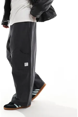 ASOS Oversized baggy pants with workwear patch in