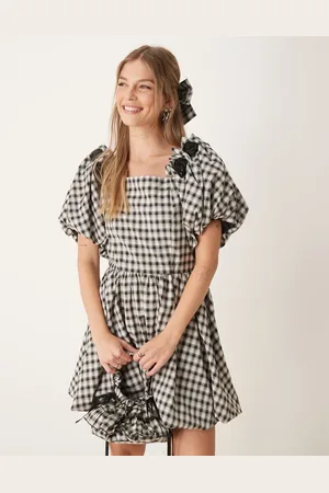 Sister Jane Dream check print mini dress in (part of a set)