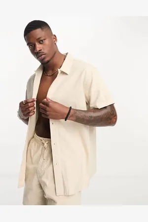 Rhythm Classic linen shirt in (part of a set)-White