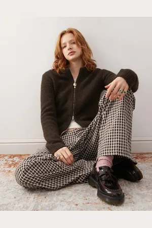 Weekday Odora wool blend zip cardigan in