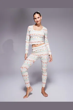 ASOS Mix & Match pyjama leggings in fair isle print