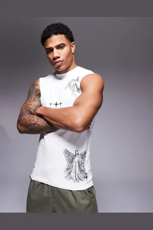 Liquor N Poker Renaissance graphic singlet in