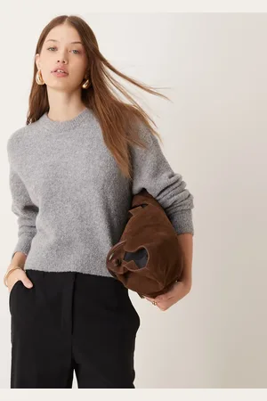 New Look Boucle fluffy jumper in