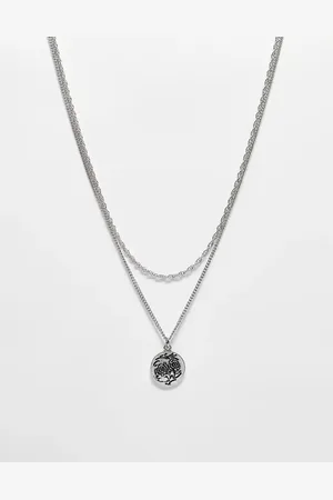 Reclaimed Unisex 2 row necklace with pendant in